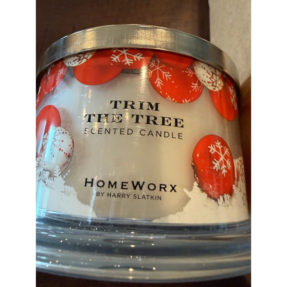 Homeworx by Harry Slatkin TRIM THE TREE Candle 18oz 4 Wick